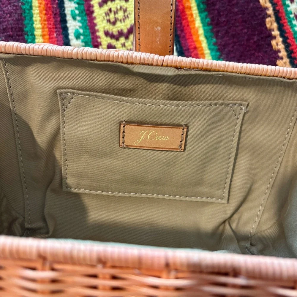 J. Crew Light Pink Rattan Clutch - Picture 3 of 3